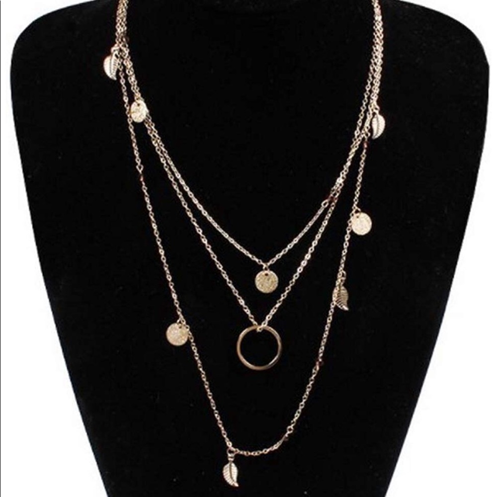 Boho necklace multi layers N5